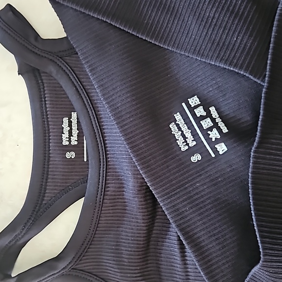 Womens Ribbed Workout Set - Picture 2 of 2